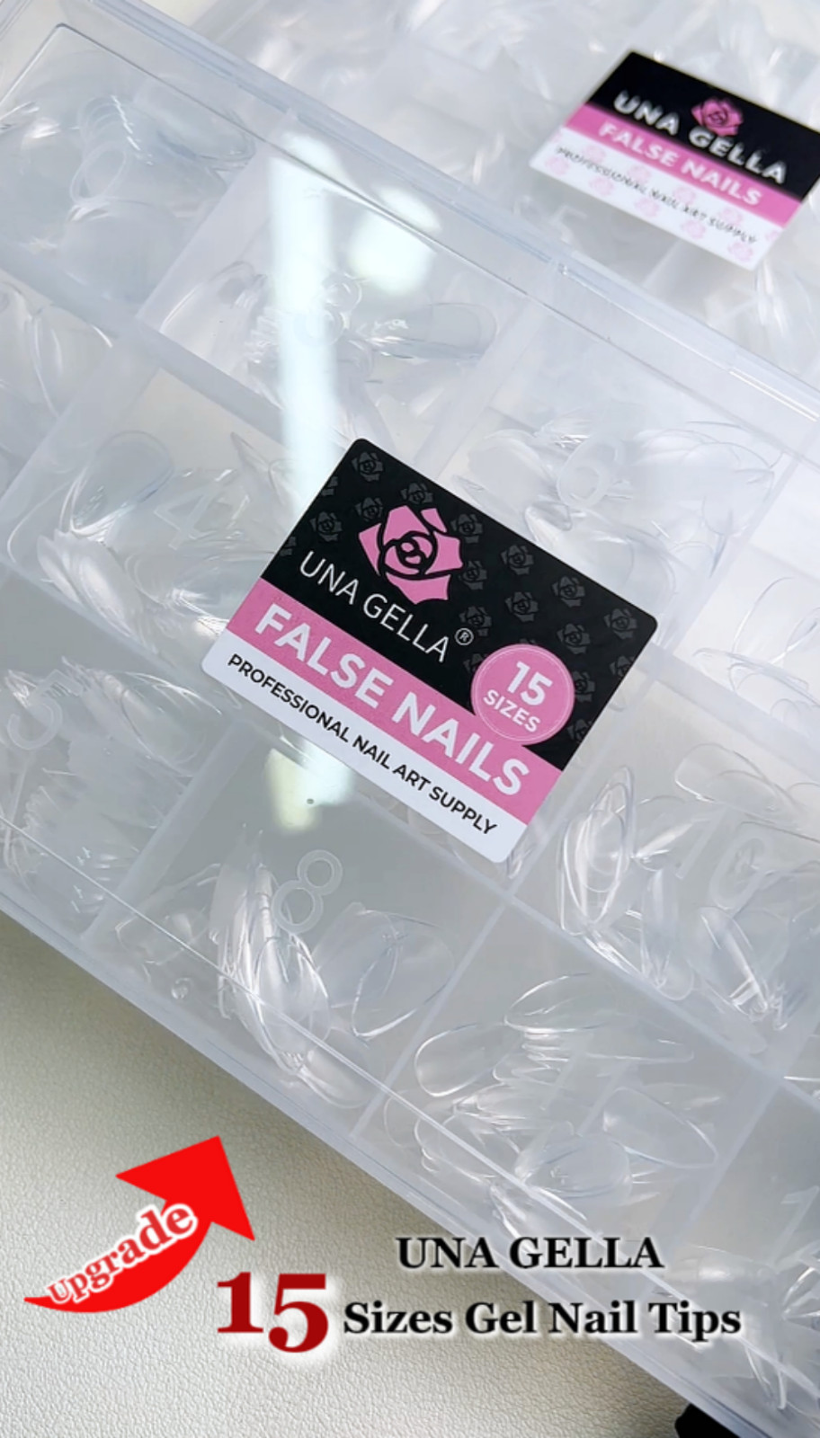 510Pcs Almond Shape Gel Nail Tips – Pre-Etched Soft Full Cover Extensions for DI