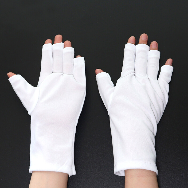 Nail Art Glove LED UV Protection Gel Anti-Ultraviolet Manicure Dryer Lamp Gloves