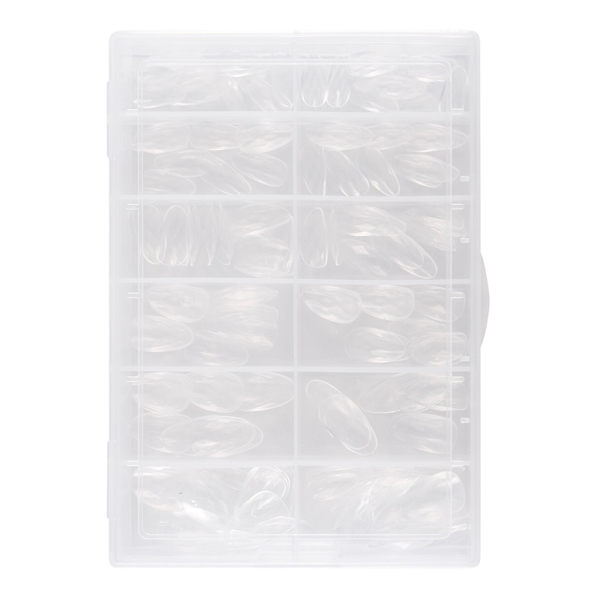 3D Diamond Rhombus Soft Gel Tips Seamless Full Cover Clear False Press On Nails