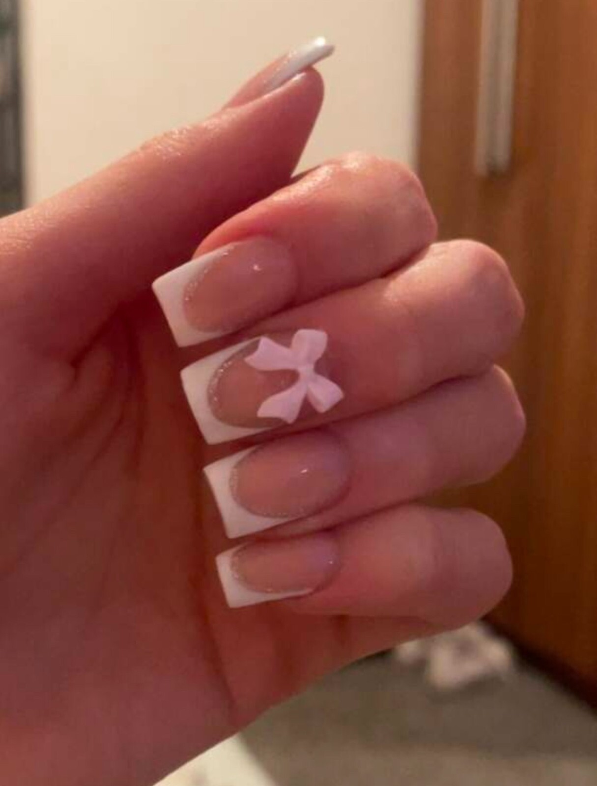 20PCS 3D Bow Cute Nail Art Decorations Accessories Charms white pink blue black