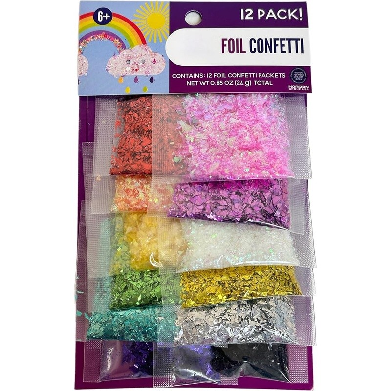 Sparkly Holographic Glitter Flakes Nail Art Body Crafts Makeup 12 Colors 1 Pack