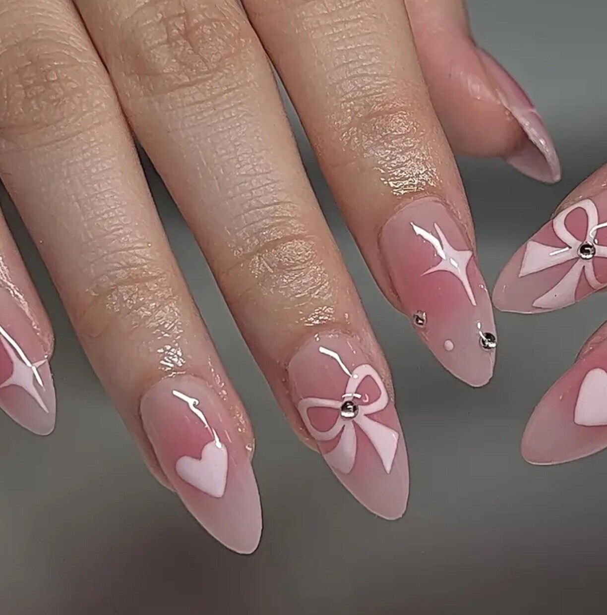 24pcs/set Acrylic Long Ballet Press on Nail Tips Coffin Wearing Reusable False