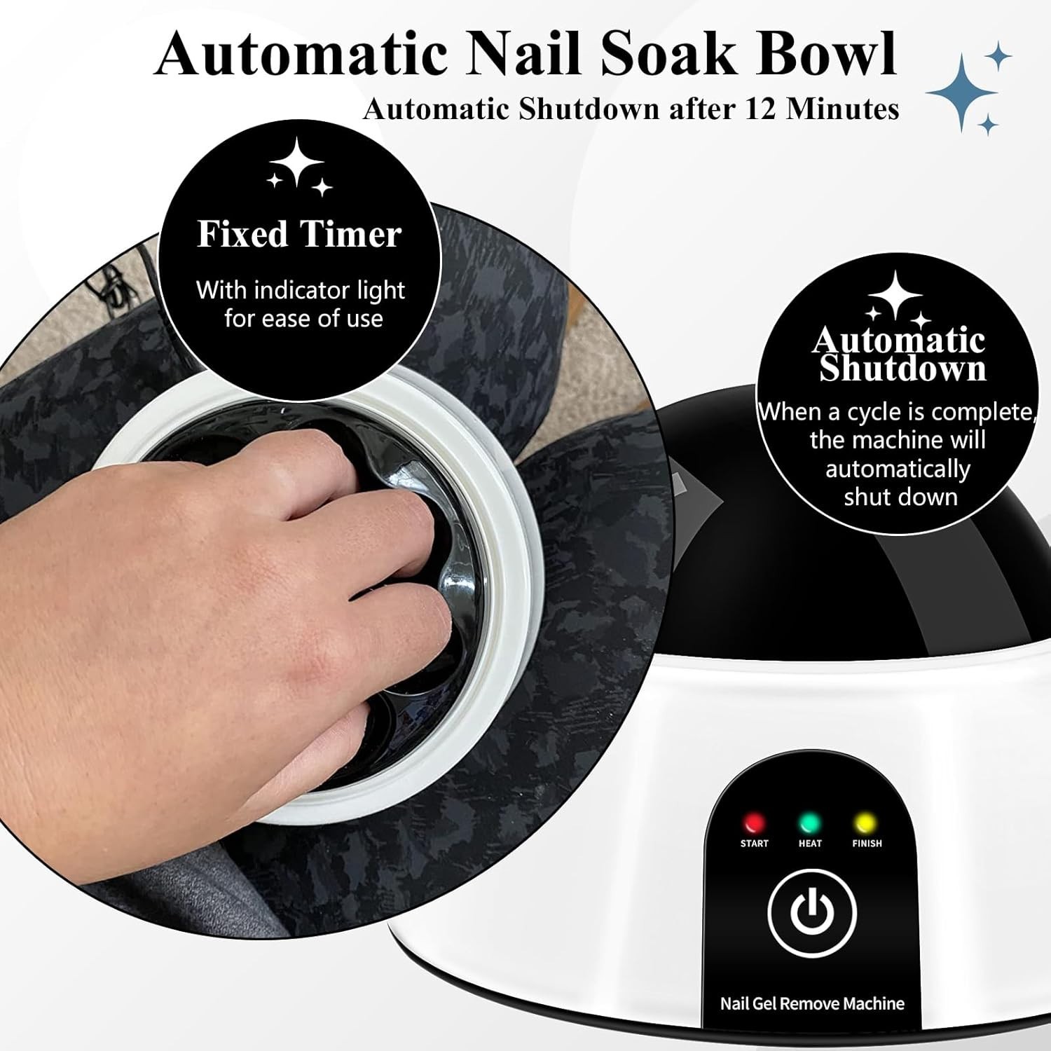 Acetone-Resistant Nail Polish Remover Bowl