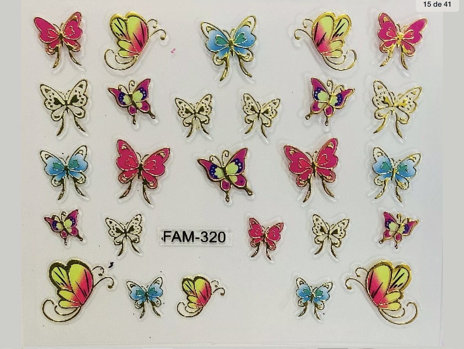 Nail Stickers 5 Sheet LOT FREE Shipping + Buy 2 get Extra Stickers Random Design
