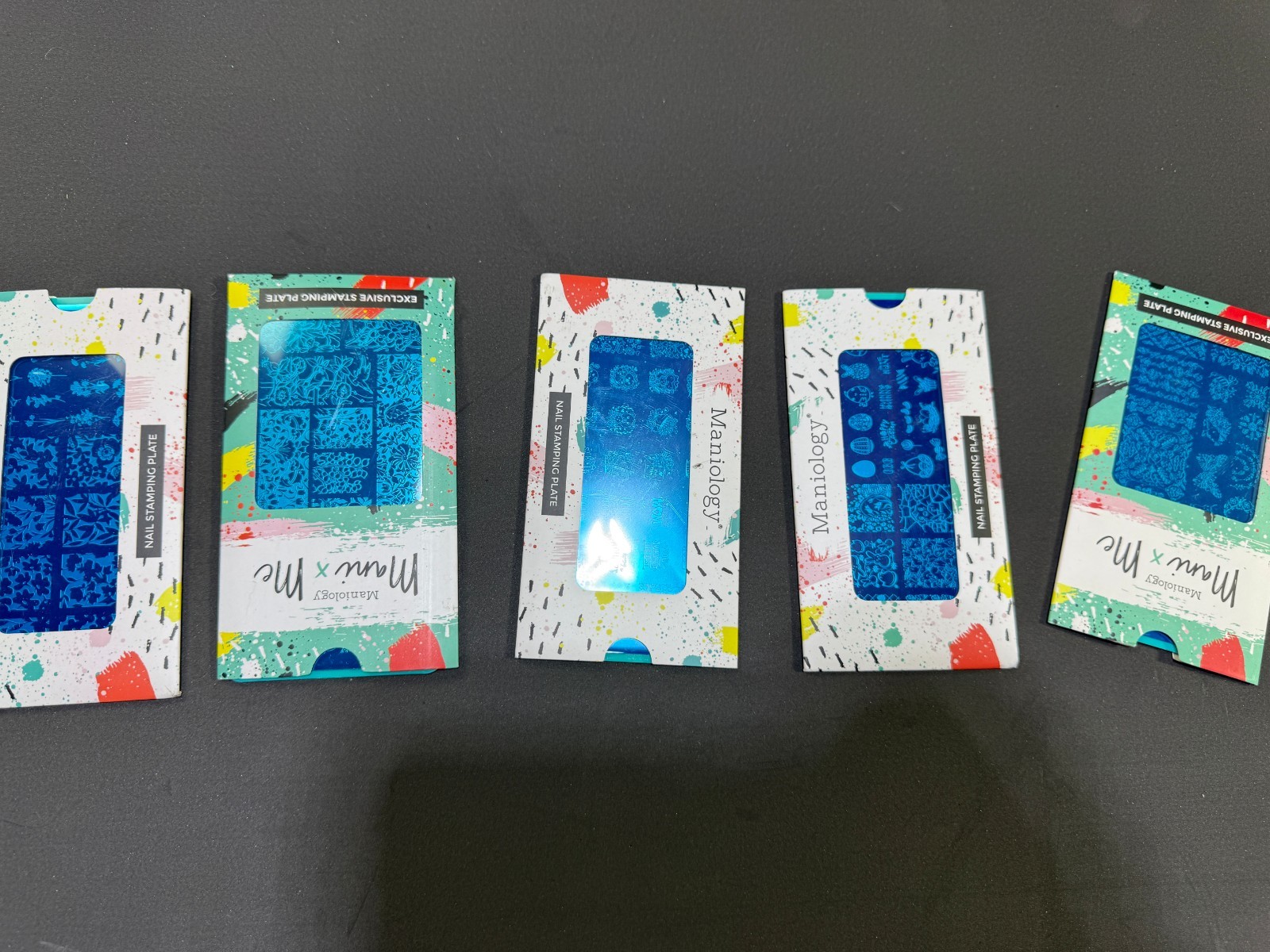Maniology Nail Stamping Plates – Lot Of 5 Plates (Mostly New)