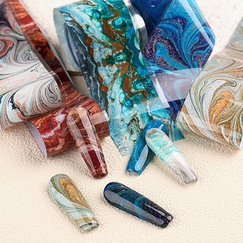 Mable Nail Foil Holographic Nails Foils Transfer Foil for Nails Starry Style 2