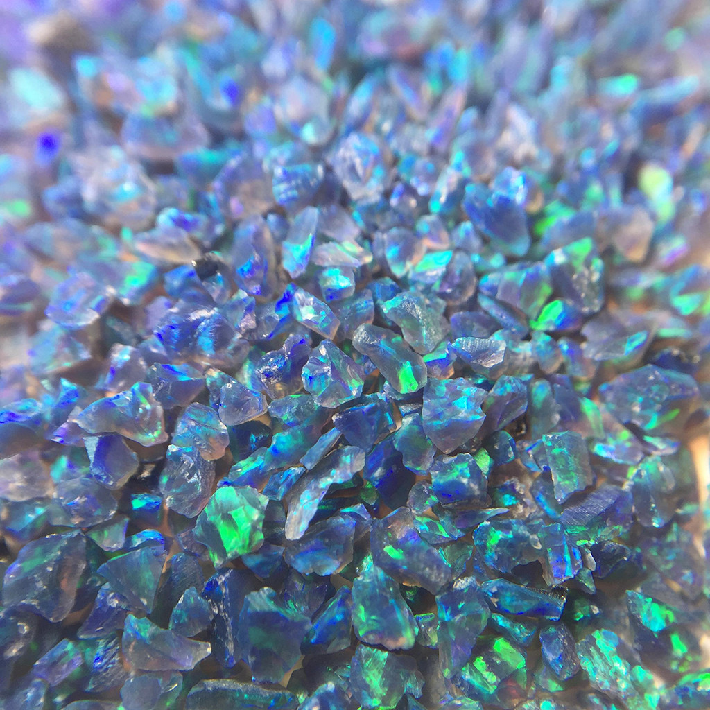 Lab-Created Crushed Opal Inlay Material – Ring Making, Woodworking, Resin Art