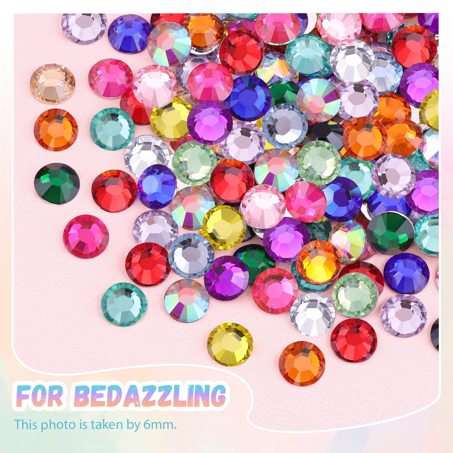 12600Pcs Resin Rhinestones for Bedazzling with 3Pcs B7000 Jewelry Glue, Multi…