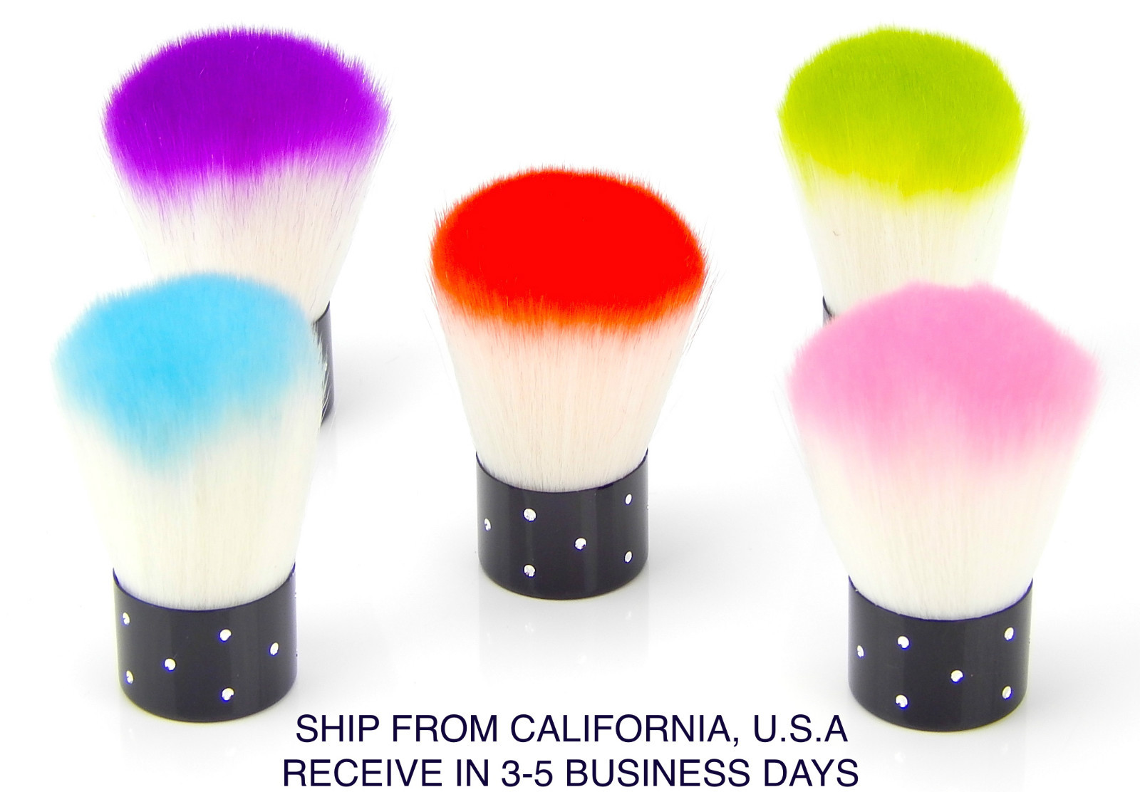 Colorful Useful Acrylic & UV Gel Nail Brush For Nail Art Dust Cleaner