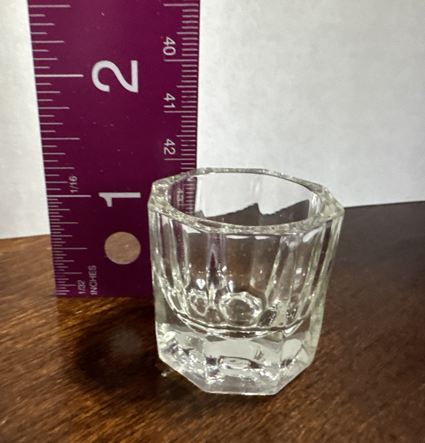 Clear Glass Dappen Dish Cup Nail Art Acrylic Liquid Powder “US Seller”