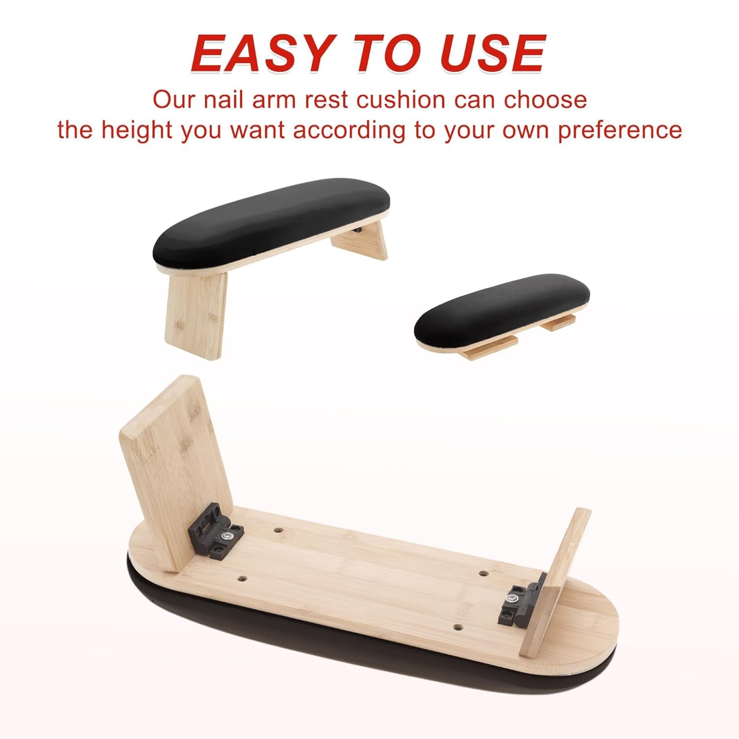 Angled One Arm Rest for Nail Tech Folding Legs Compact Spa Manicure Stand
