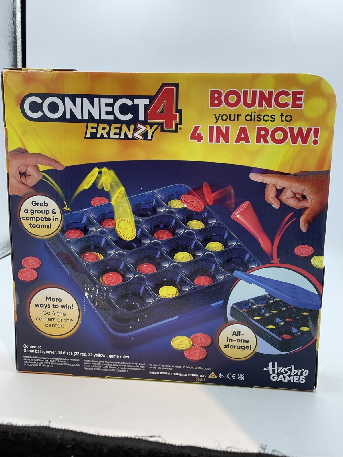 Connect 4 Frenzy Game | Bounce Discs 4 The Win | Family Party Not Applicable