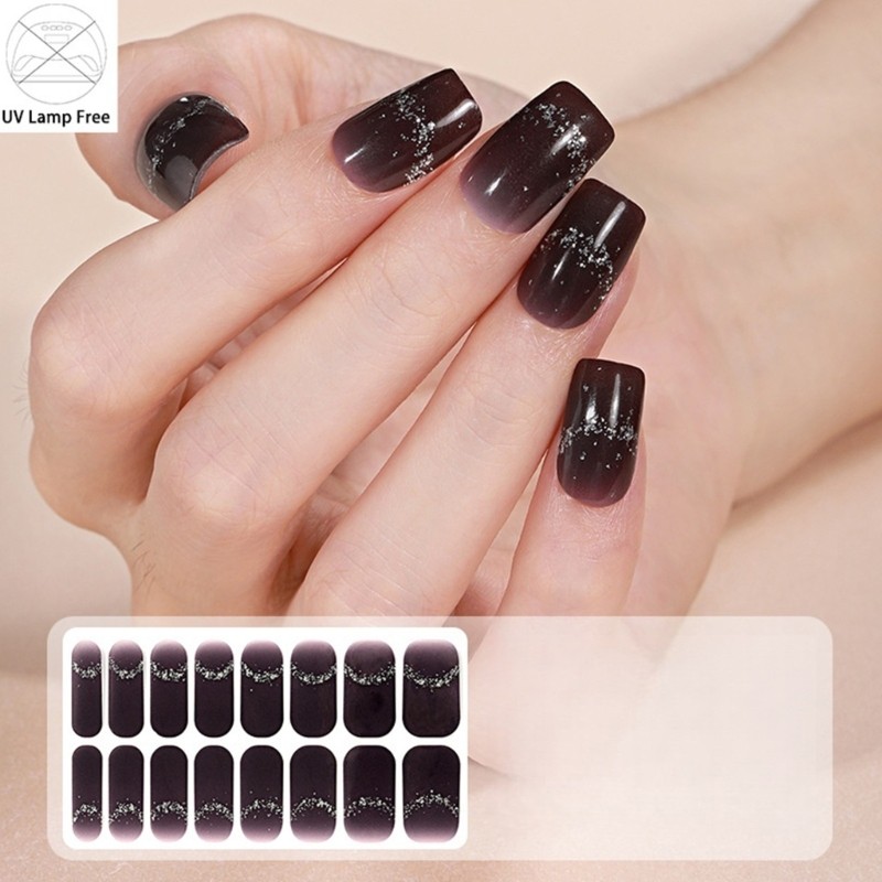 Nail Strips Polish Wraps Fast Dry Decals in Various Colors Nail Stickers