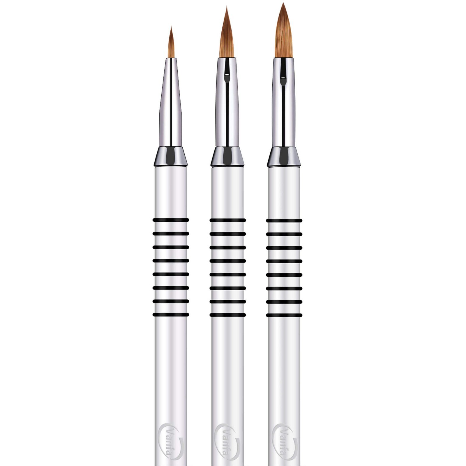 Vanfa 3D Nail Art Design Brush Set (#2+ #4 + #5)