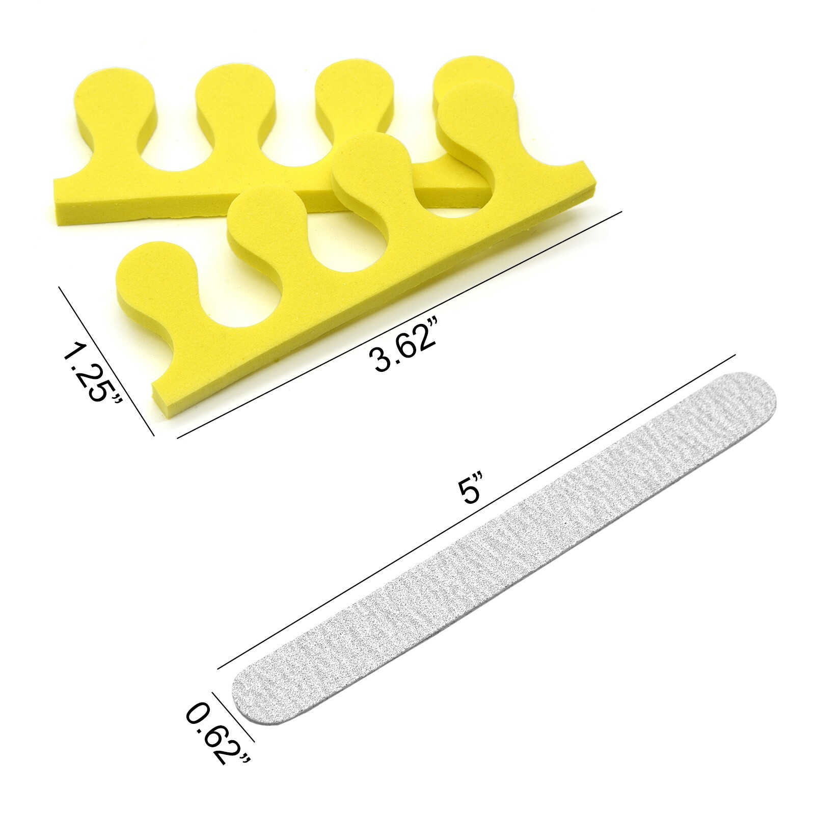 16pc Nail File Buffer Pumice Toe Separator Nail Care Kit Manicure & Pedicure