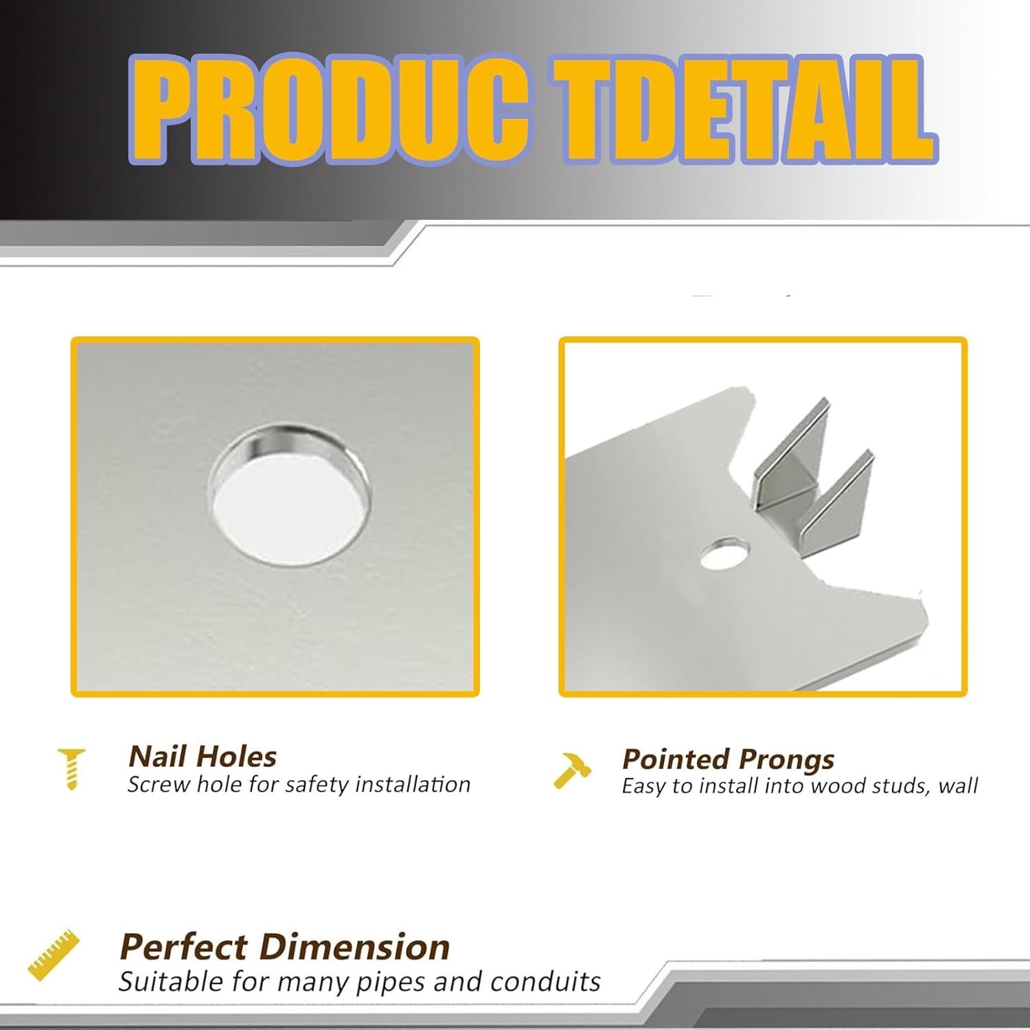 Versatile Nail Plate Shields 1.5×2.5 Inch – 50 Pack for Secure Wiring Protection