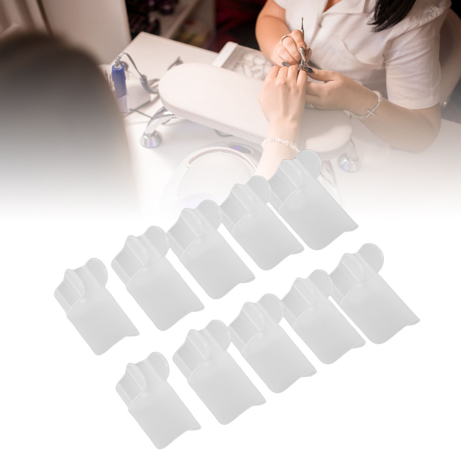 10 Nail Polish Protector Multi Sizes DIY Manicure Covers Easy To Use