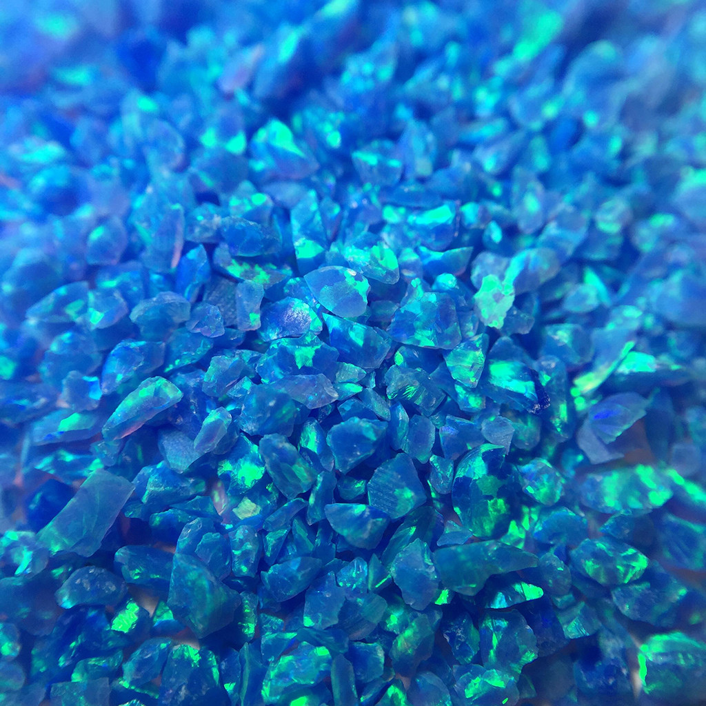 Lab-Created Crushed Opal Inlay Material – Ring Making, Woodworking, Resin Art