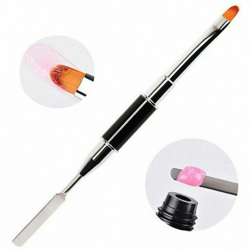 PolyGel Nail Brush with Spatula for Nail Tip Extension Multi-functional Dual end
