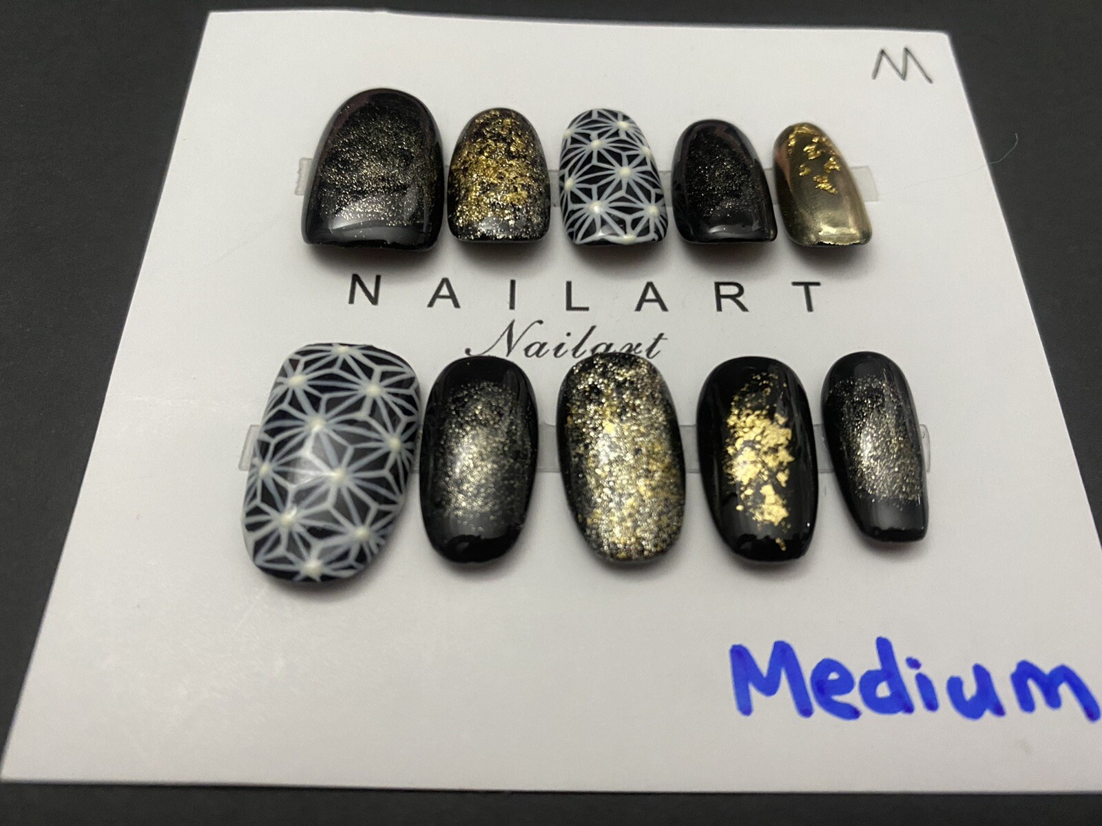 High End Pretty custom Nails Handmade press on nails-10 pcs-Medium