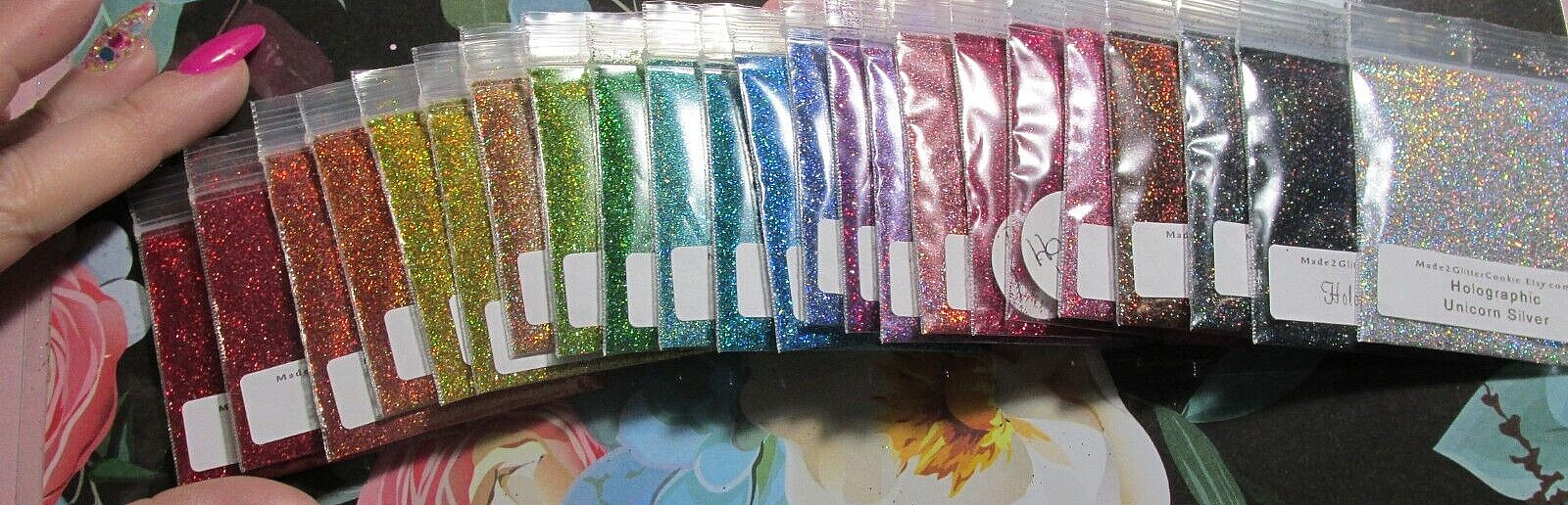 Holographic extra fine glitter nailart/crafts/makeup