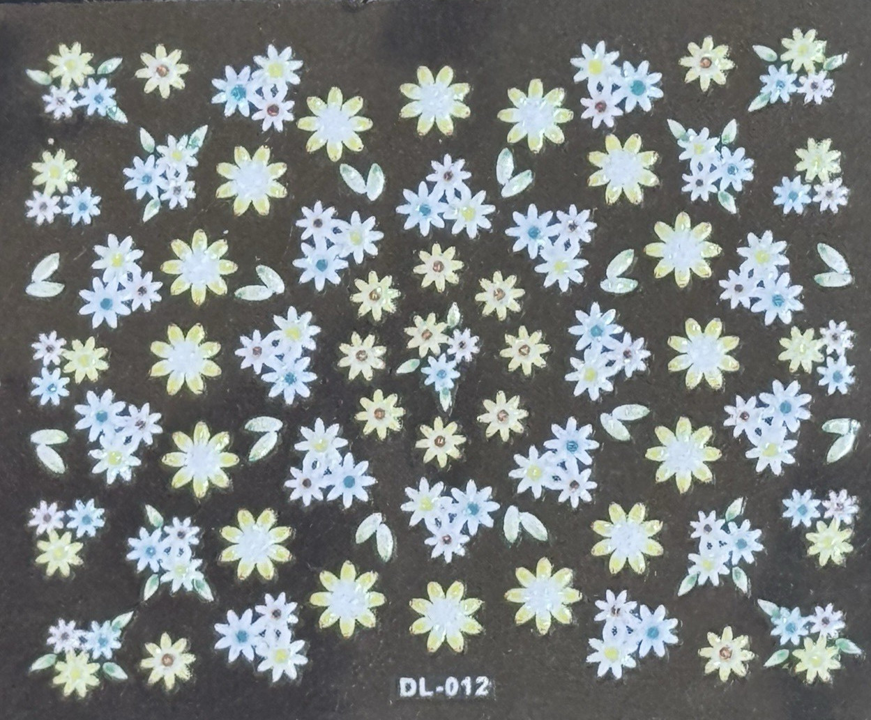 3D Nail Art Mini Flower, Heart, Bows Adhesive Stickers Floral Decals Transfers