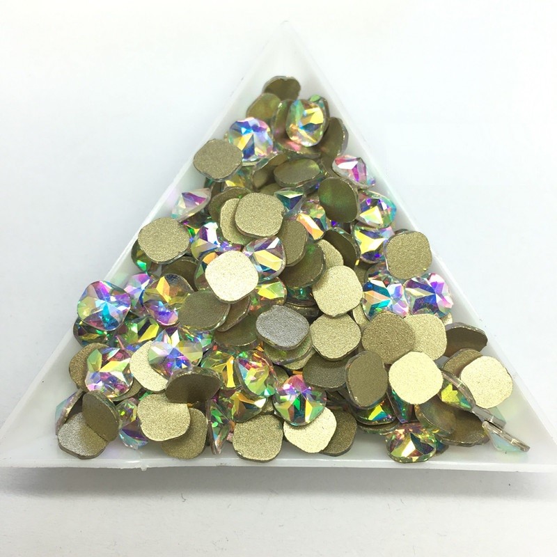 Top Multi-Shape Czech Crystal AB Flatback Nail Art Rhinestone 3D Tips Decoration