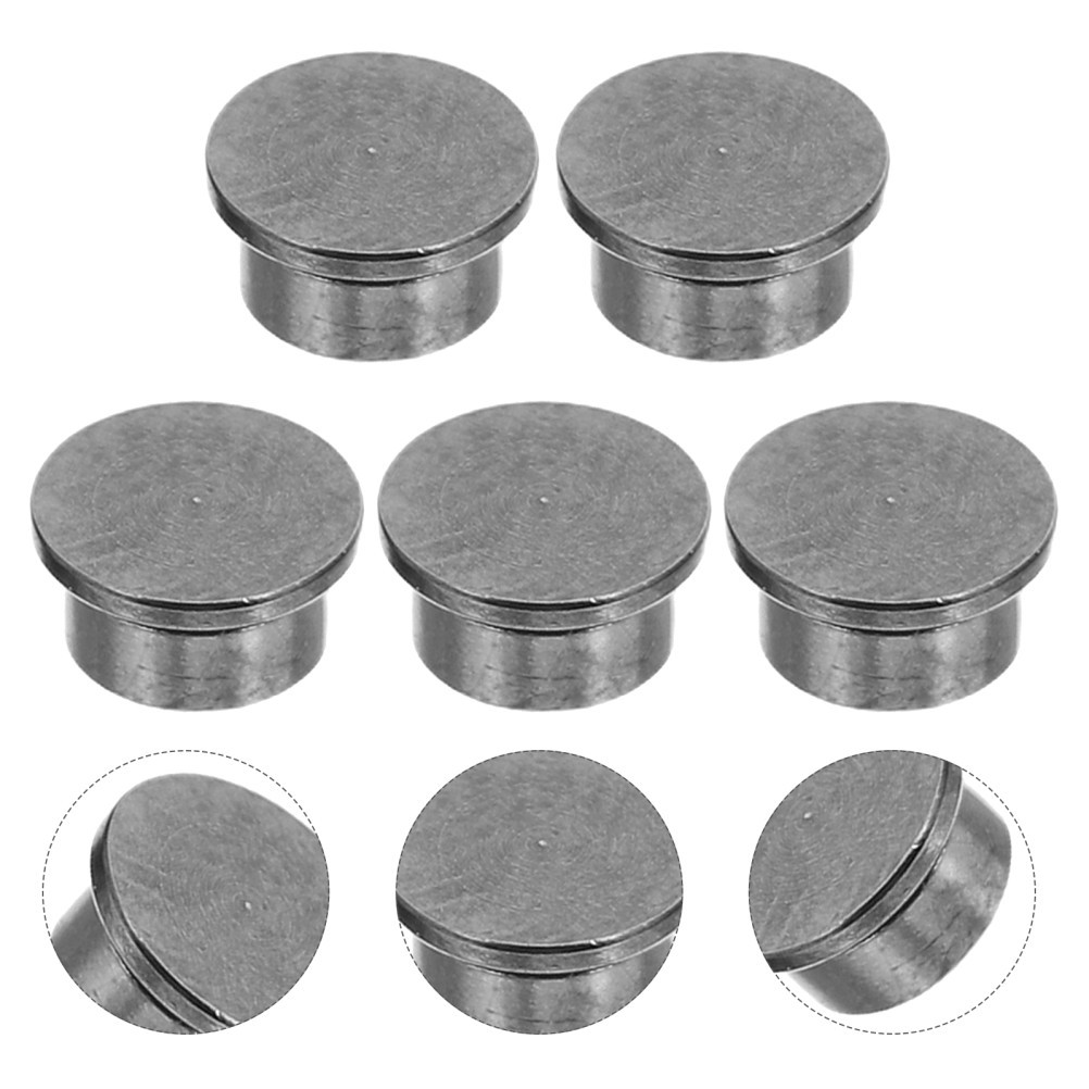 5Pcs Black Metal Nail Shafts Durable Rotary Bearings for DIY Nail Art