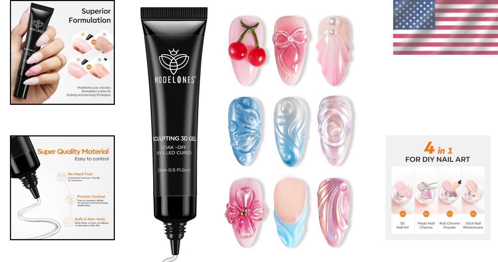3D Nail Sculpting Gel – Easy Application & Perfect Gift for Nail Artists