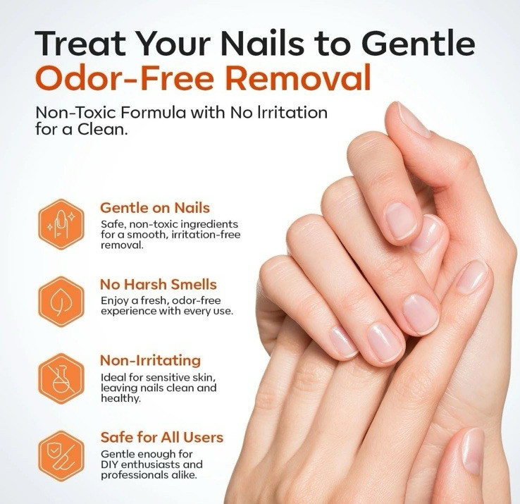 Quick 30ml Nail Glue Remover for Press-On Nails – Easy Two-Step Application