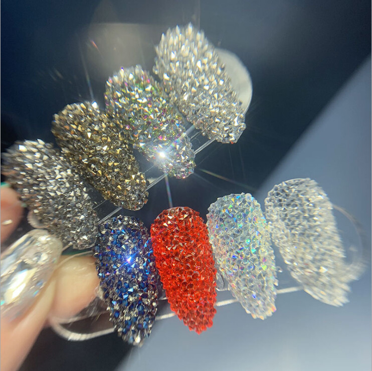 8 Colors Manicure Decor Mini Caviar Micro Beads Nail Art Crystals Glitter Set