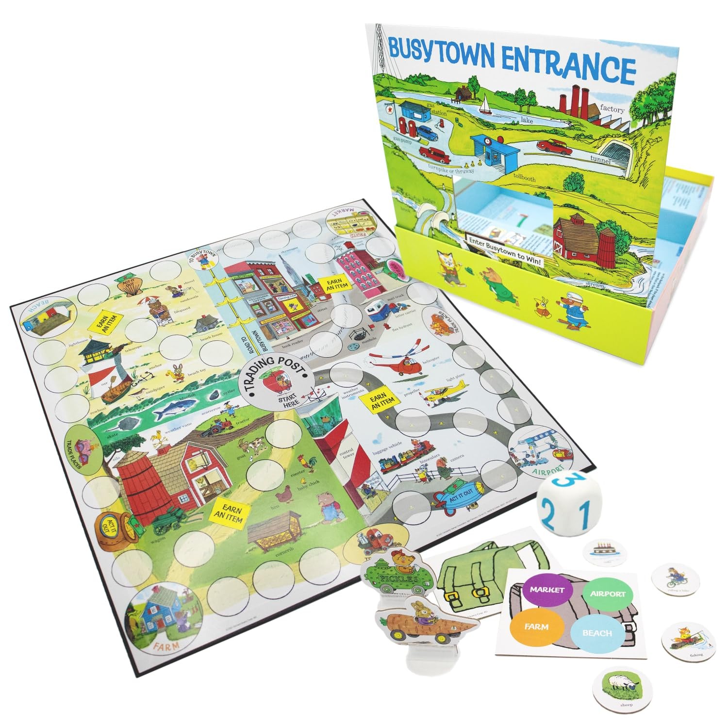 Briarpatch, Richard Scarry’s Busy Day 2.5 x 15.5 x 10.5 inches, Multicolor