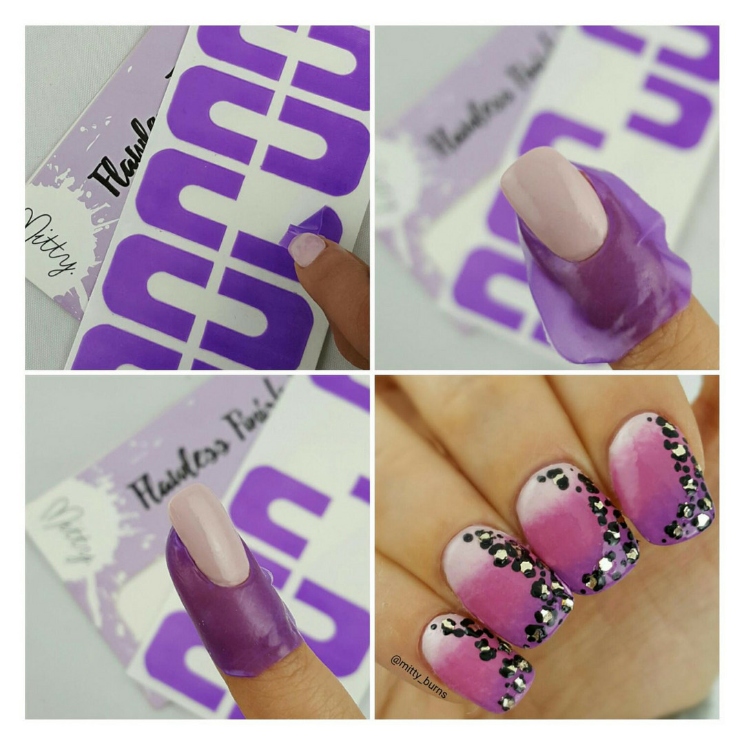 Nail art Tips Peel off Tape, LATEX FREE (Ballet Slipper Pink)