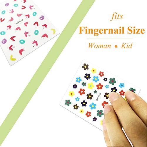 18 Sheets Nail Stickers for Women and Little Girls Nail Art Decoration 18 Pack