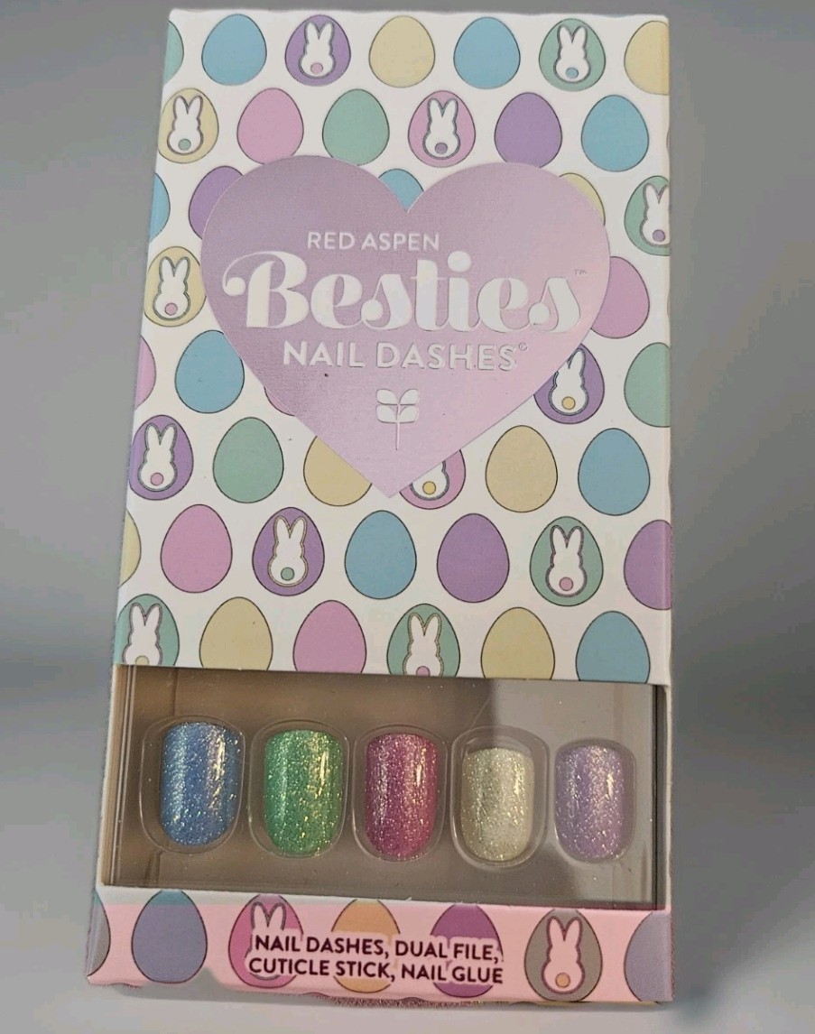 Red Aspen “No-Bunny Like You” Besties Matching Press-On Nails | Lana Nail Dashes