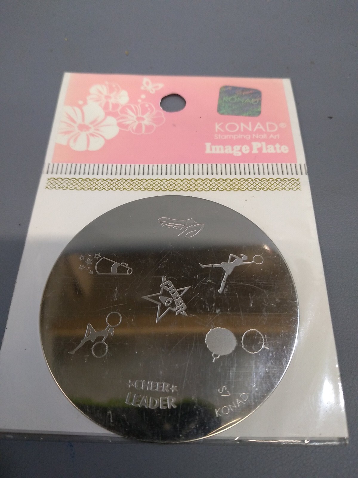 Konad S7 Stamping Nail Art Image Plate Cheer Leader Style