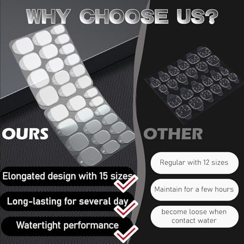 Adhesive Tabs for Press On Nails, Strong Hold & Non-Damaging Temporary Wear