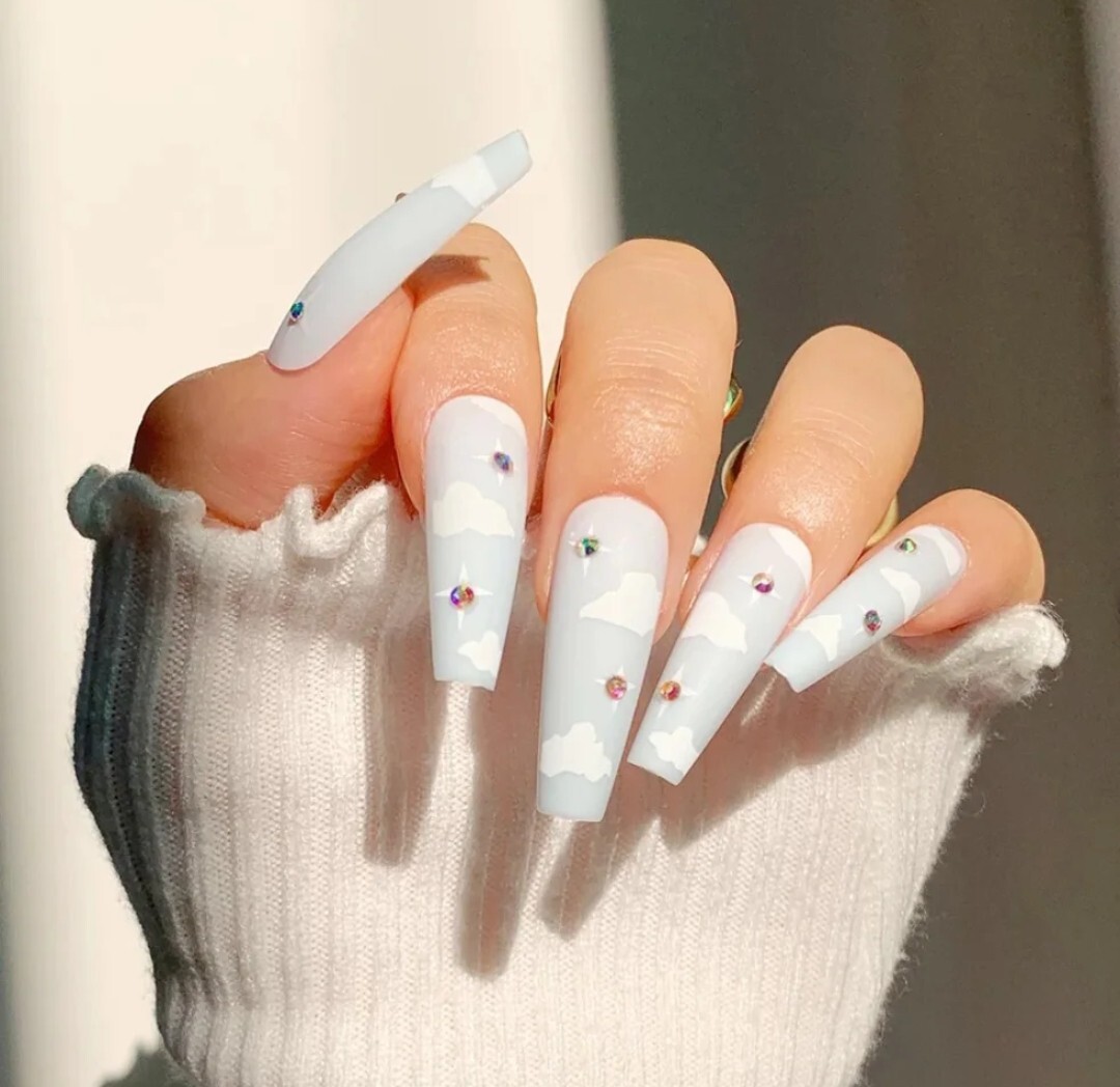 press on nails long X 24 Tips