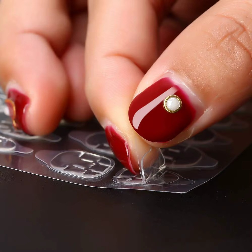 Double Sided Nail Adhesive Tabs Clear Glue Stickers for Press On Nails Reusable*
