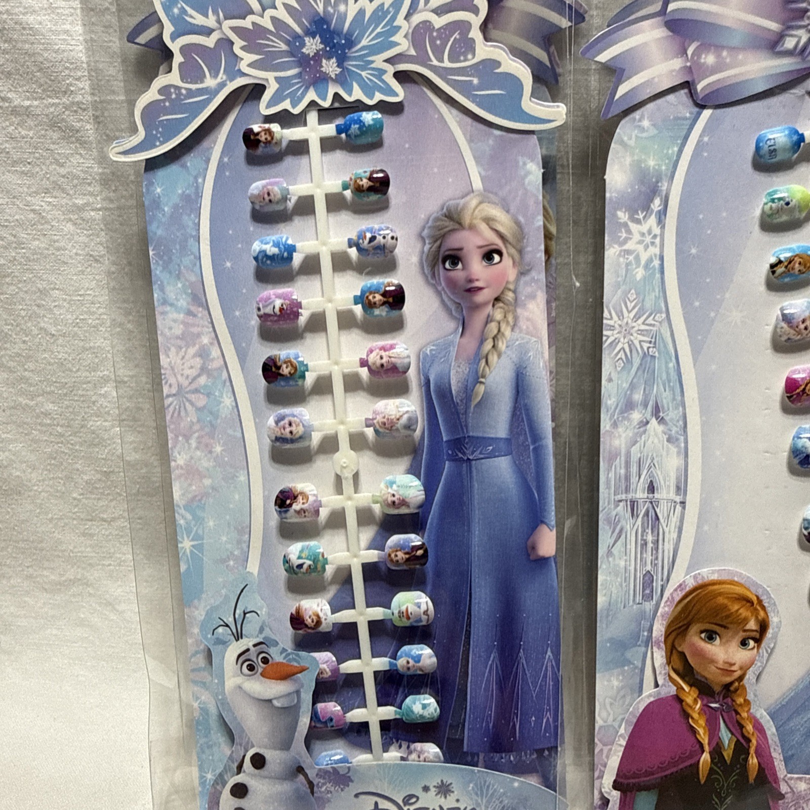 DISNEY FROZEN Press- On Nails For Girls – 6 Packs NIB