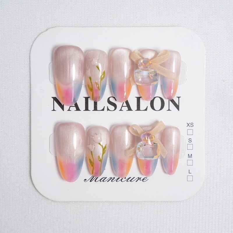 24Set Lot Price $119.99,100%Hand Made press on Nail, Free Glue&Essential Tools