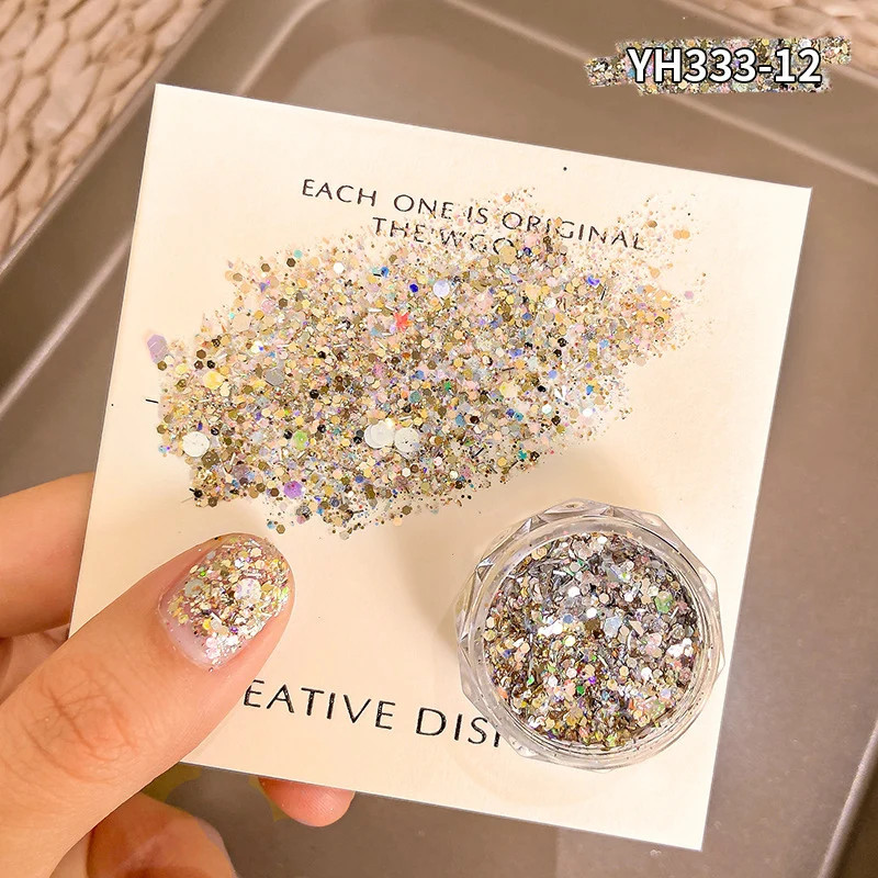 Flashing Gradient Nail Glitter