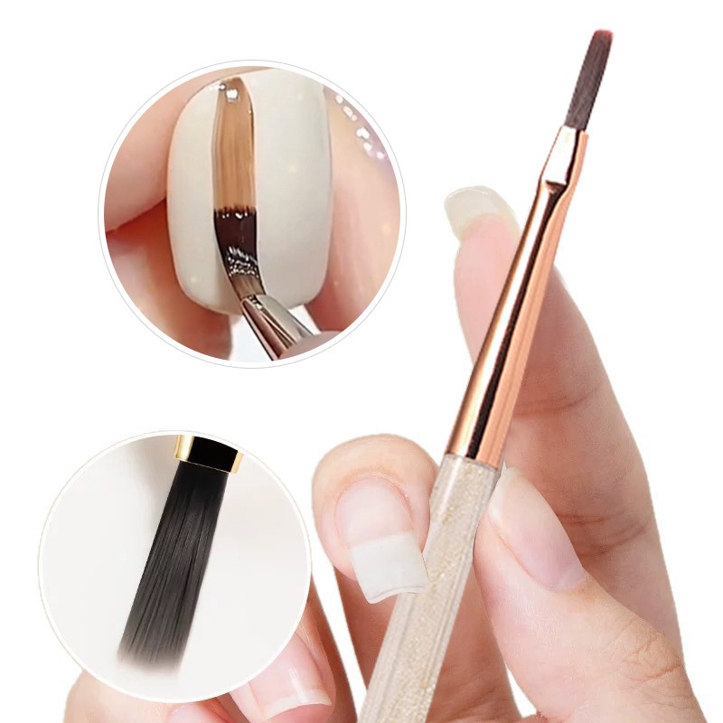 1/2PCS French Plaid Nail Art Brushes Set Line Grid Pattern Drawing Pen