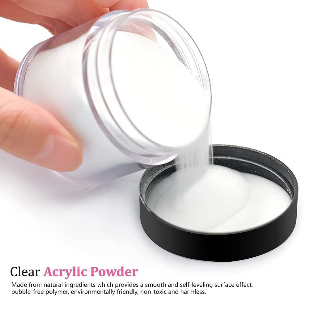 Long-Lasting Clear Acrylic Powder – Effortless Application for Stunning Nails