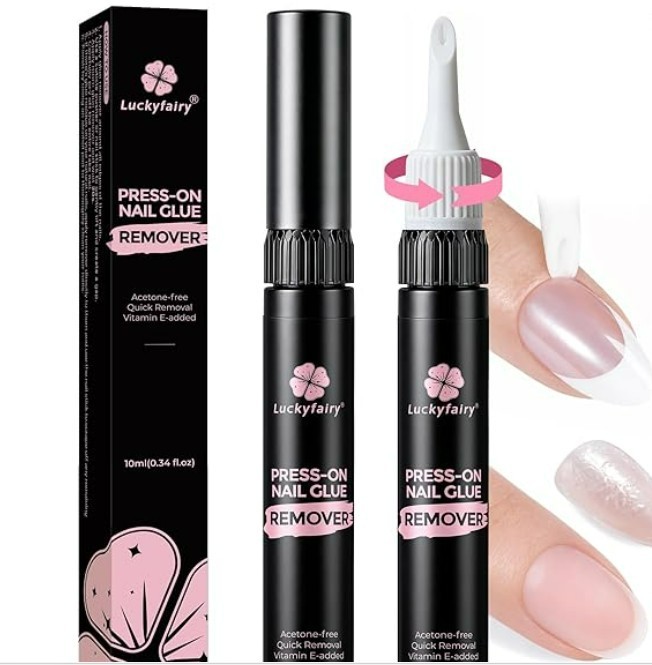 Luckyfairy Nail Glue Remover: Tool-Free Press on Remover Pen