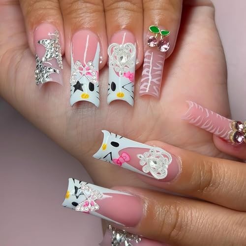 106 Pcs Nail Charms and Gems Silver Nail Charms Nail Rhinestones for Nails
