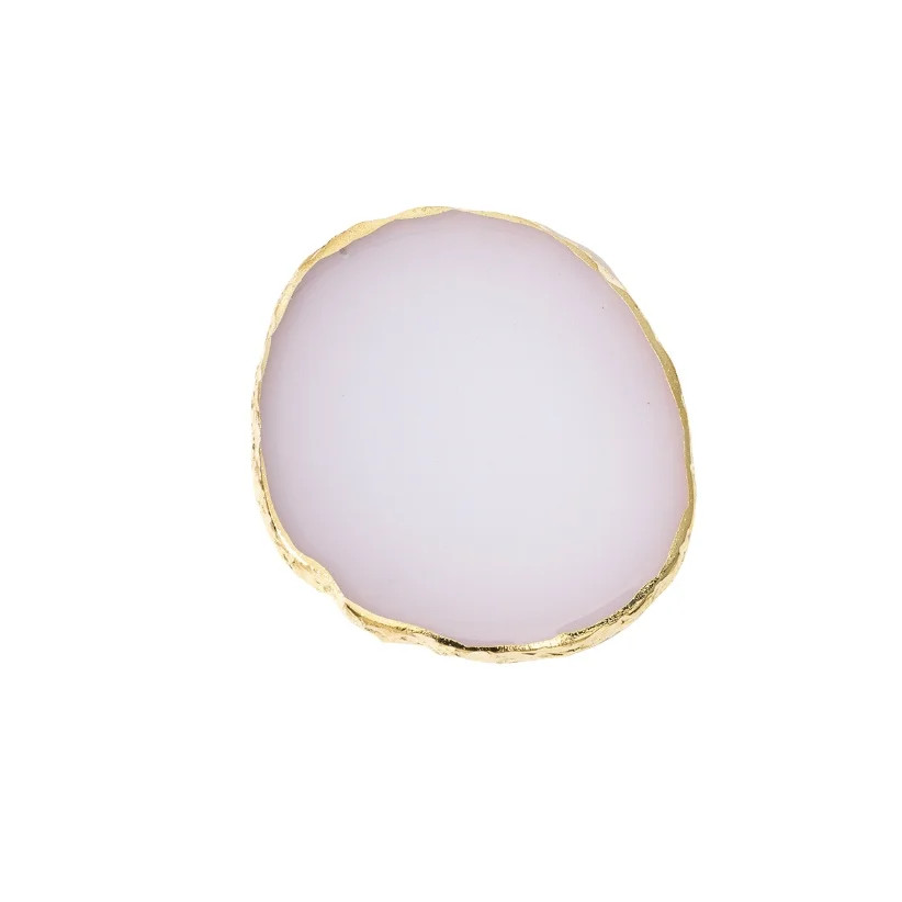 Irregular Nail Polish Palette Resin Nail Art Mixing Palette Ring Professional