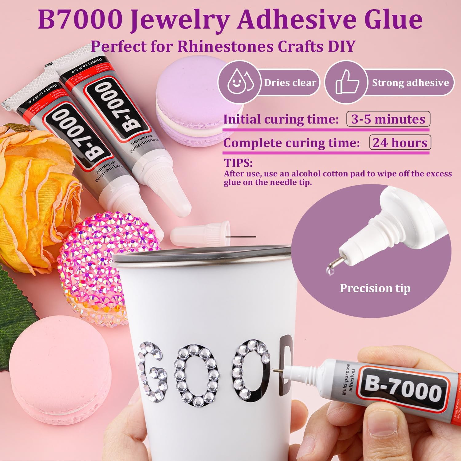 30000Pcs Clear Rhinestones for Bedazzling with B7000 Jewelry Glue, Bedazzler …