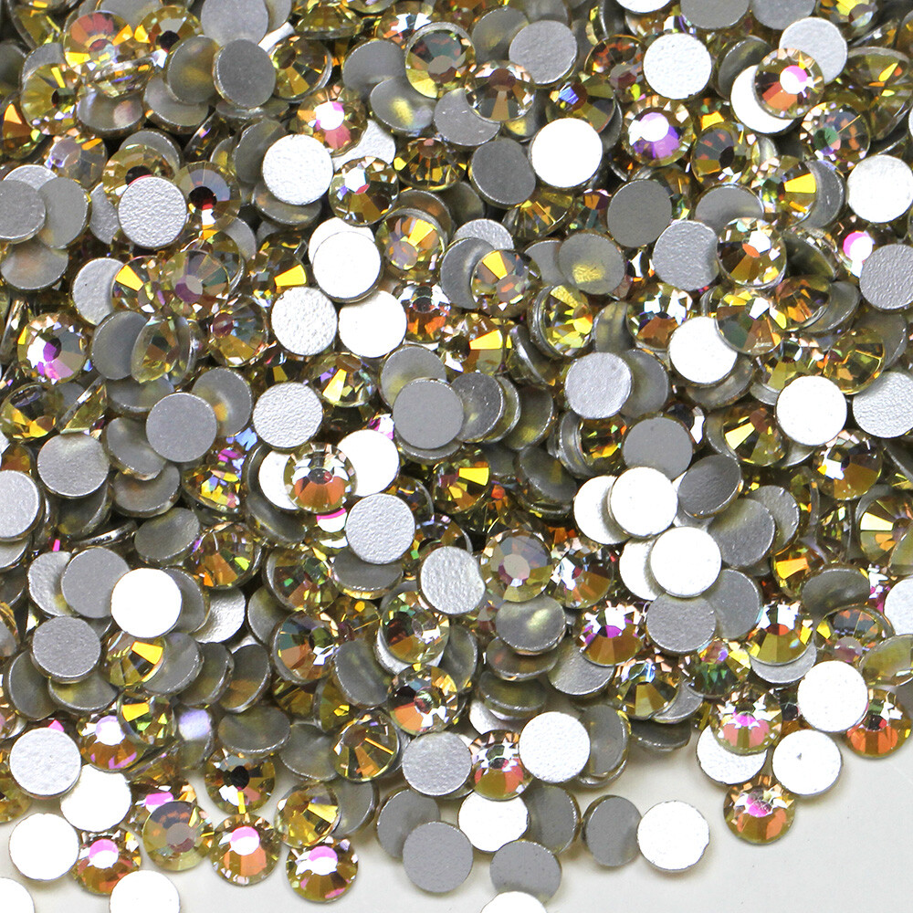 Silk Moonlight Glass Rhinestones FlatBack Gems for Nail Clothes Craft Decoration