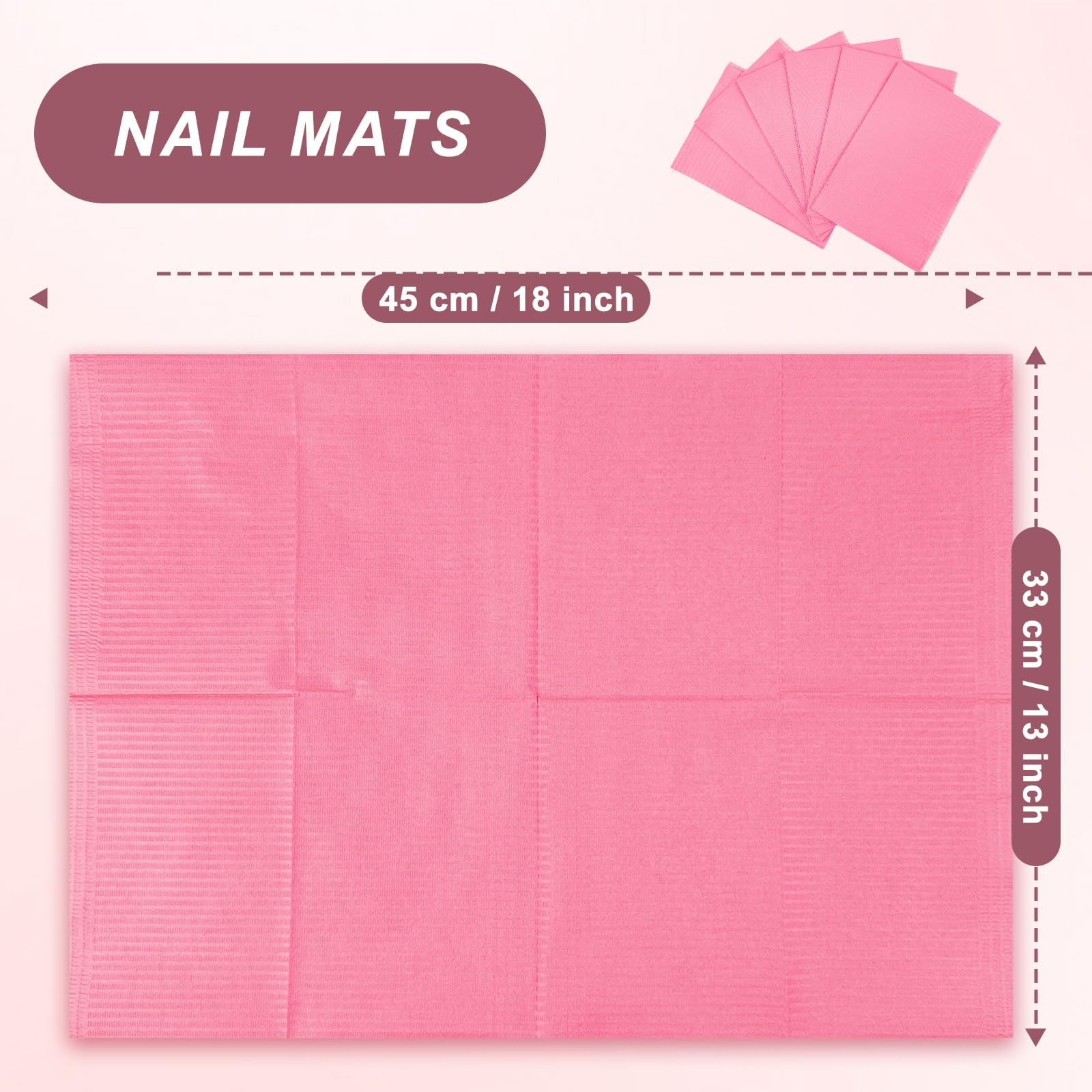40pcs Disposable Nail Mats, Nail Desk Protection, Desk Accessories For Manicu…